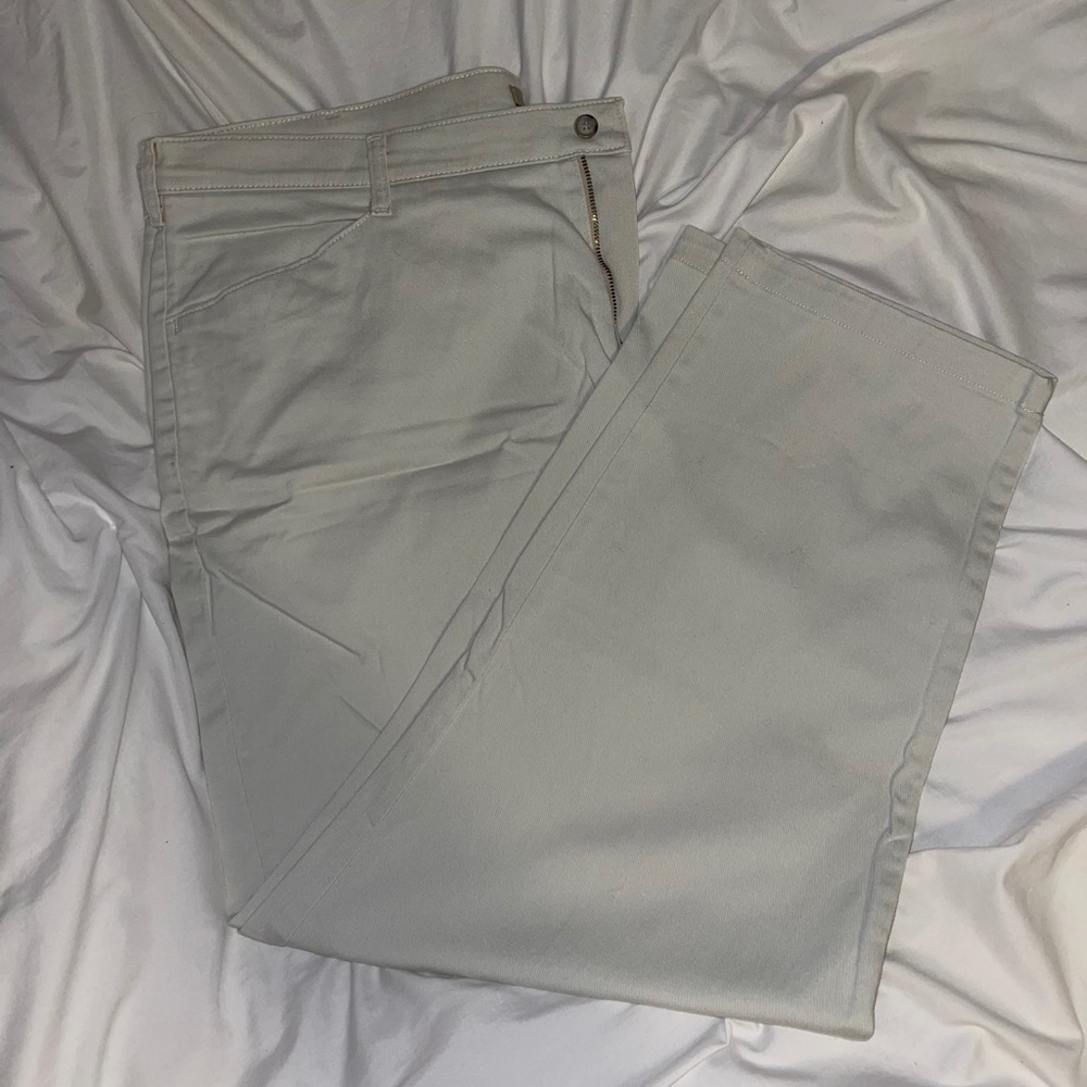 Cream Lee Straight Leg Pants